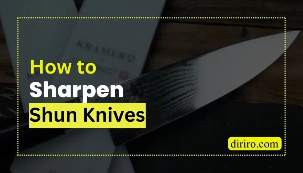how to sharpen shun knives